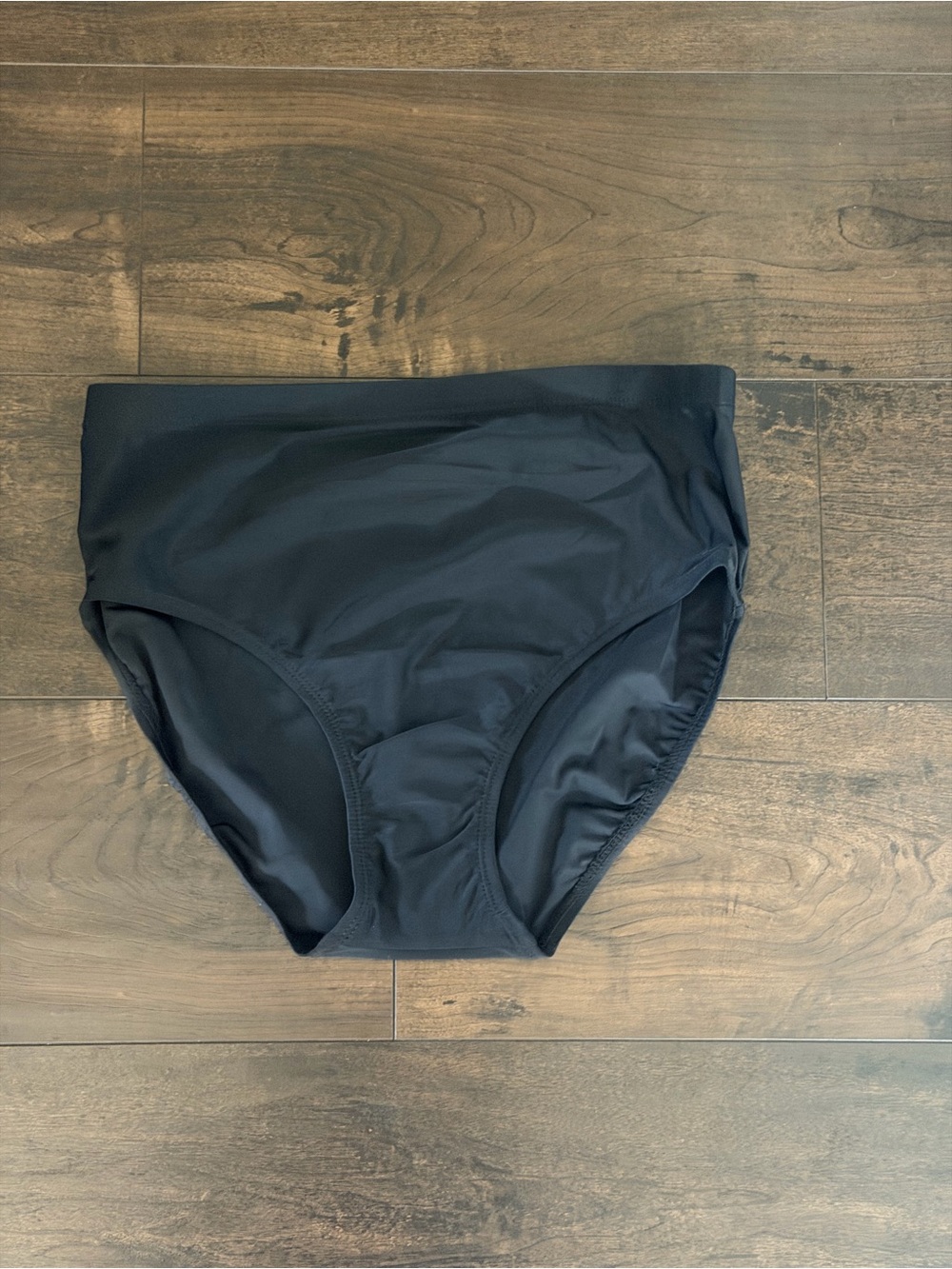 NWOT Solid Black High Waist Bikini Bottoms